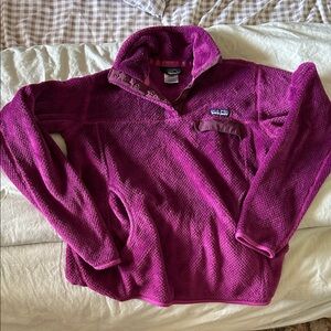 Patagonia fleece Magenta Snap-T Pullover
